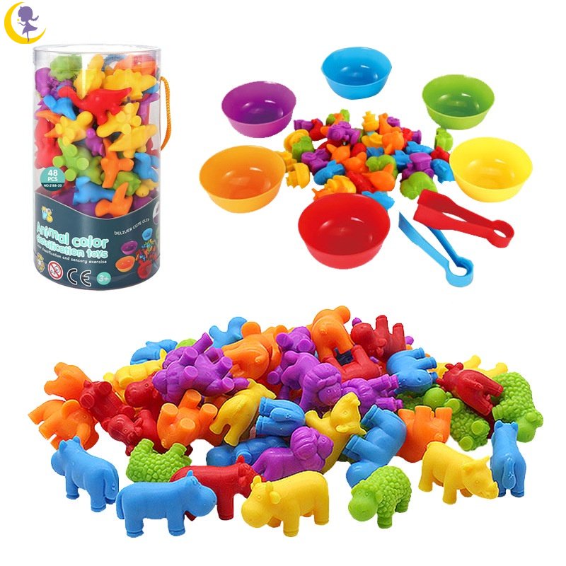 Contagem Dinossauros Brinquedos Correspondência Jogos Para Crianças Com  Ordenação Tigelas Sensorial Brinquedos Cor Classificação Jogos Set  Aprendizagem Precoce Pré-Escolar Montessori Brinquedos Educativos Para 3 4  5 Velho