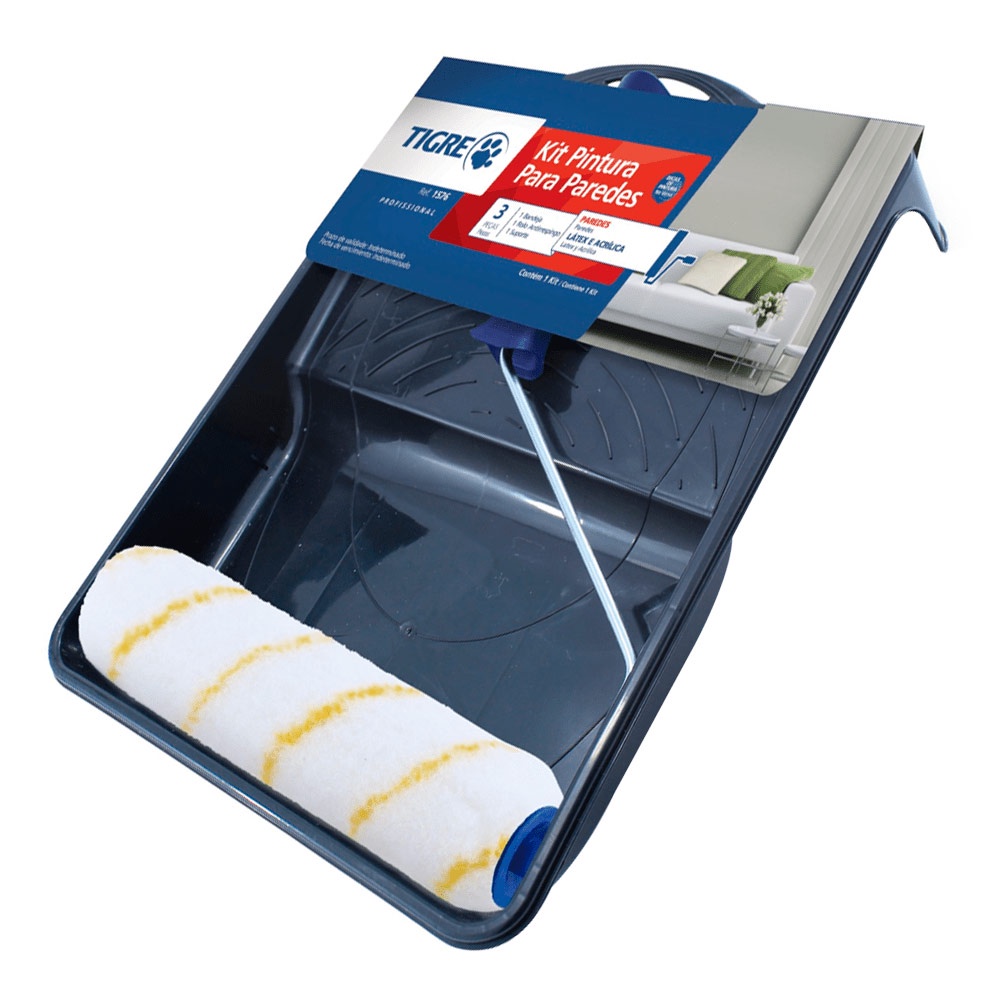 Kit Pintura Anti Respingo Tigre 3pcs