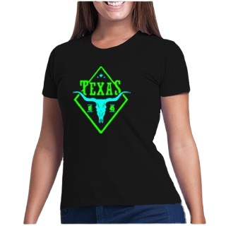 Camiseta Blusinha Baby look Texas Country Promoção 100% Algodão