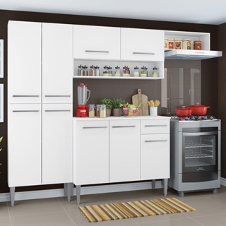 Armário de Cozinha Compacta 180cm Branco Reims Madesa 02 - Madesa