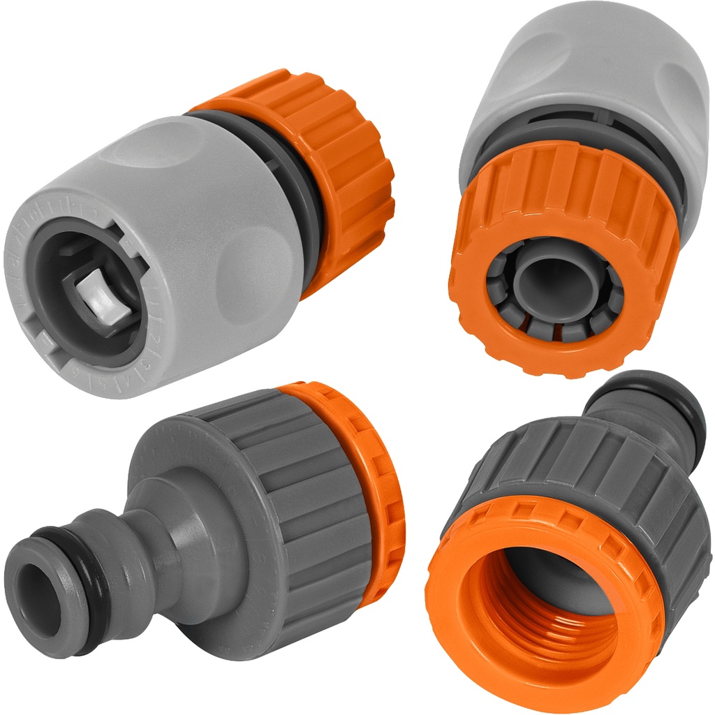 Kit 2 Adaptador Fêmea Torneira + 2 Engate Rápido Mangueira