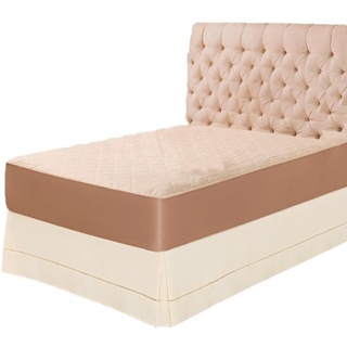 Protetor Capa De Colchao Impermeavel Cama Casal Padrao Palha