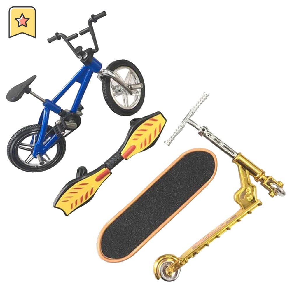 1 Conjunto De Dedo Dedo Scooter Mini Bicicleta Skate Duas Rodas Bicicleta Vi @ @ Ti @ @ Lidade Board Crianças Brinquedo Educativo SJHY0316