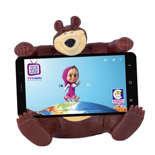 Boneco Urso Da Masha Suporte Para Celular Presente 2466 Cotiplás