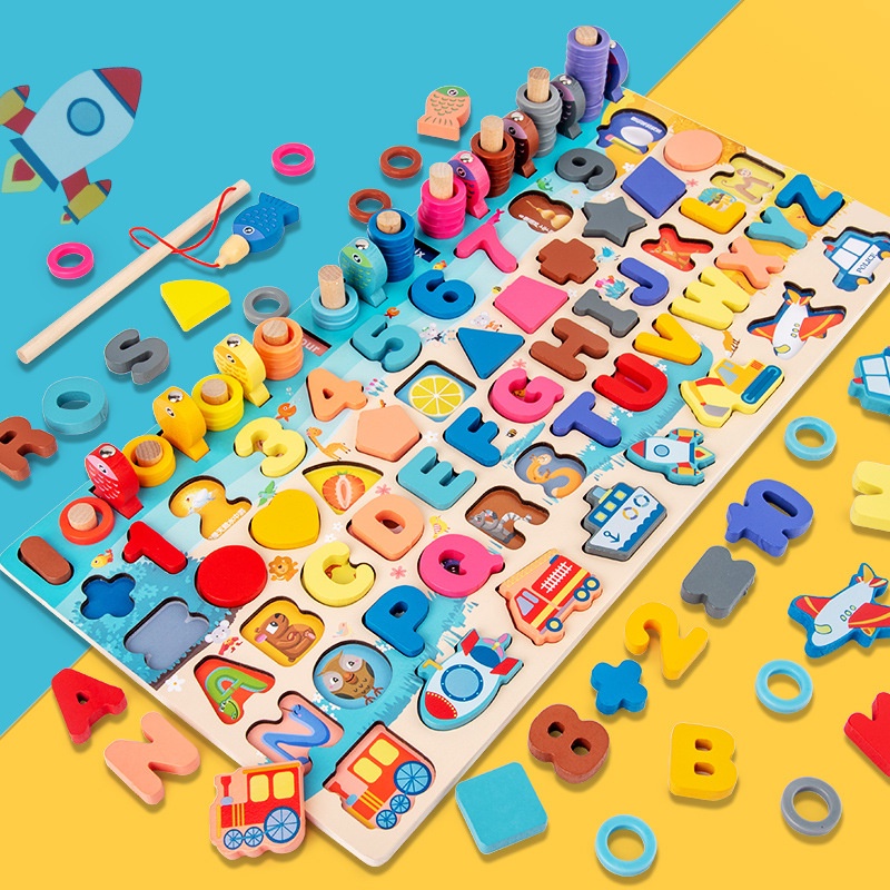Contando quebra-cabeça,9 em 1 Montessori Blocks Number Toys for Kids -  Brinquedos montessori para crianças jogo contagem formas para crianças com  mais 3 anos, : : Brinquedos e Jogos