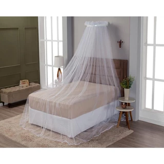Dossel para Cama de Casal com Mosquiteiro e Suporte de Tule