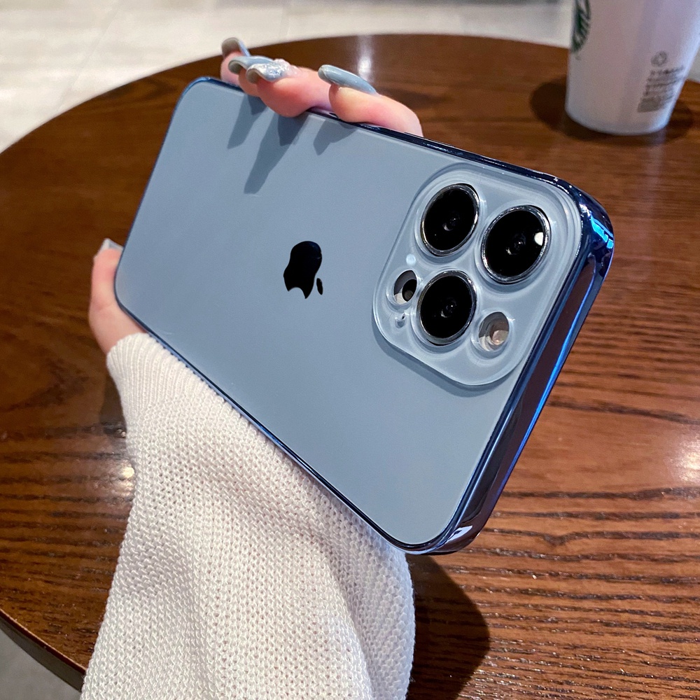 Capa De Vidro Fosco Temperado AG De Alta Qualidade Para iPhone 14 Pro Max 13 12 11 14 Mais Revestimento Da Estrutura Fosca Dura Traseira