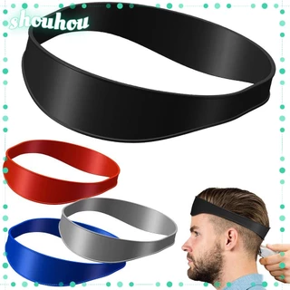 LUCKY-SHOUHOU Neckline Shaving Template Professional Headband DIY Guia De Corte De Cabelo Curvo Em Silicone