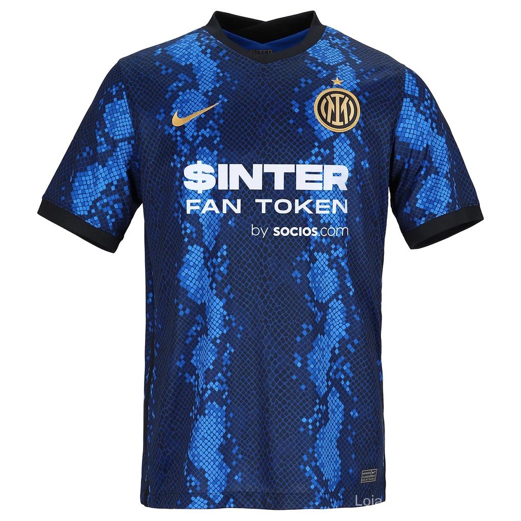 21-22 Inter Milan jersey Inter de Milão casa camisa de futebol Tailandesa 1:1 Personalizado Fato Manga Curta Camisa de time 2021/2022