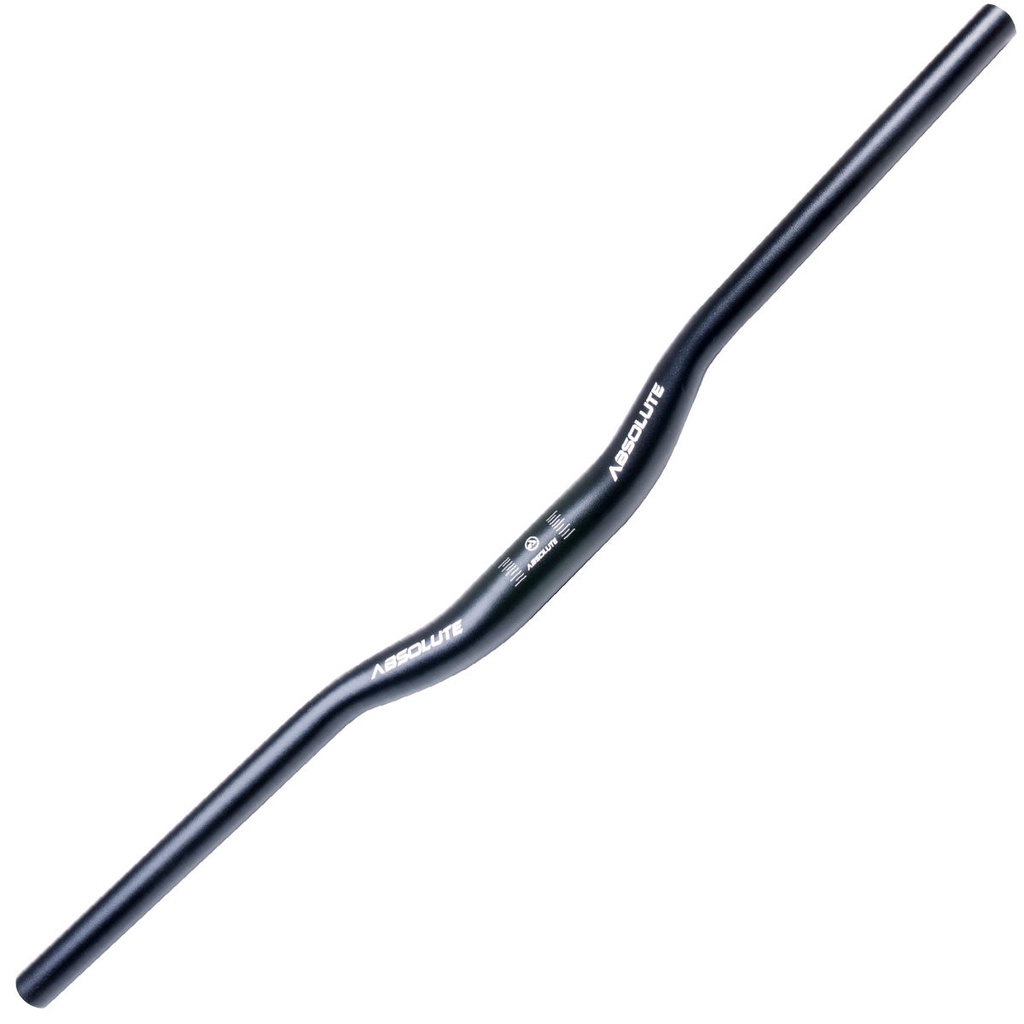Guidon VTT Vert 31,8mm 720mm - Riser 4° Avec Hauteur 20mm Et Back Sweep 6° - Alu