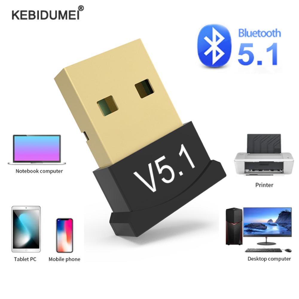 Adaptador USB Bluetooth 5.1 Transmissor Receptor Audio Dongle Sem Fio Para Computador PC Portátil