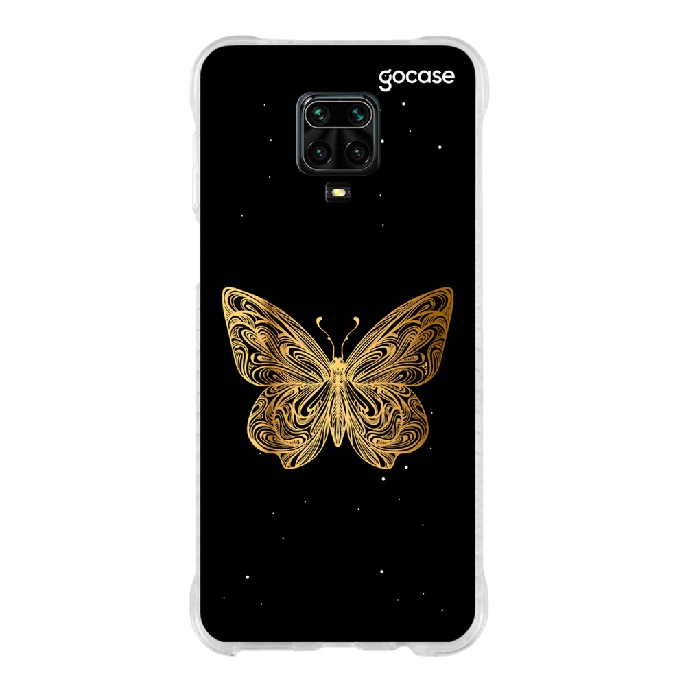 Capa Gocase P/ Todos Redmi Note Borboleta Golden Shopee Brasil