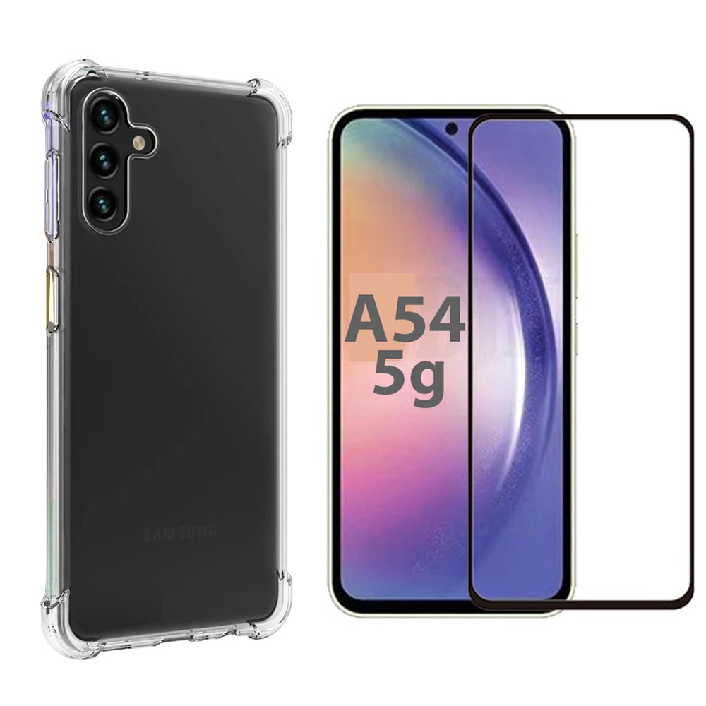 Kit Capa Capinha Para Galaxy A54 Anti Impacto + Película 3d