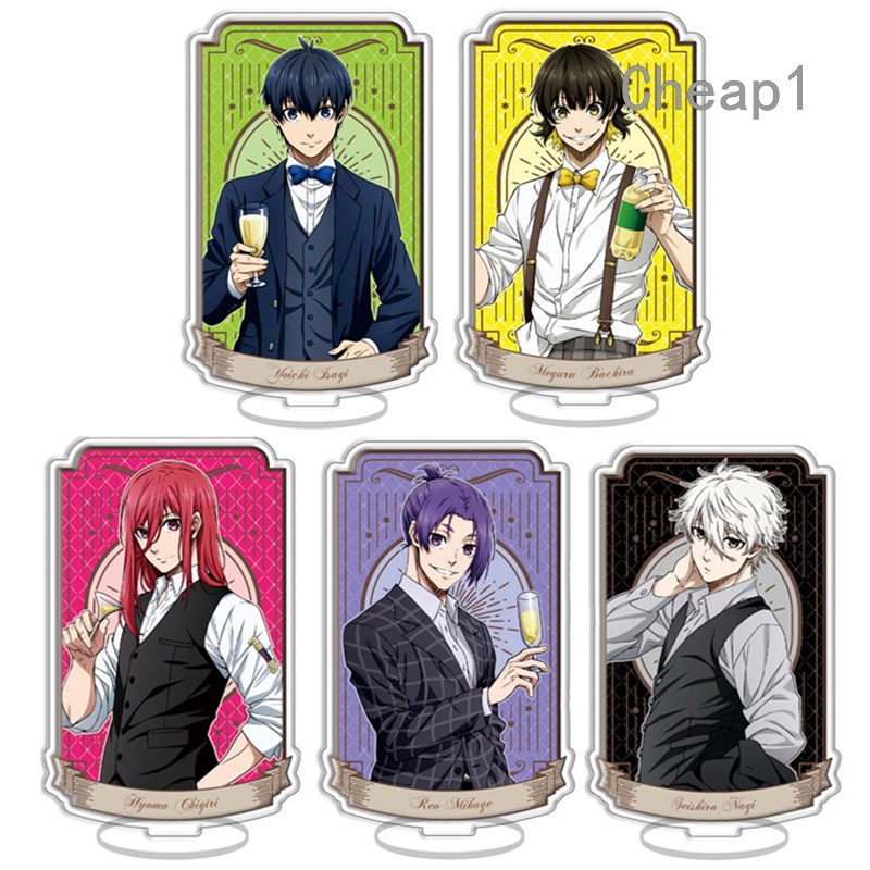 Anime Blue Lock Suporte Acrílico De Fechadura Modelo Placa Isagi Yoichi Bachira Chigiri Figura Pingente Porta-Chaves Em Pé 15cm
