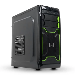 Warrior Haida Gabinete Gamer Verde - Ga187