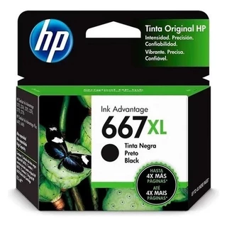 Kit Cartucho Hp 667xl Original Preto+color Para 2376, 2774