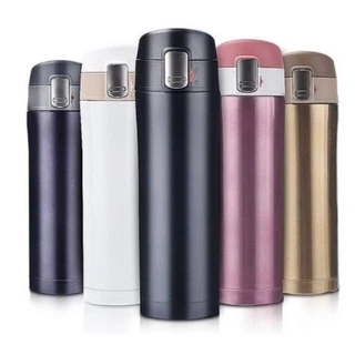 Garrafa Térmica Inox 500ML Café Suco Água Caminhada Pass. Portátil em Oferta na Shopee