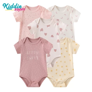 Kiddiezoom Fashion Cartoon Unisex Baby Boy Girl Bodysuits 100 % Algodão Roupas
