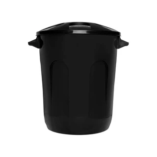Cesto Fechado Com Tampa 10 Litros Preto Eco Nature - Jaguar