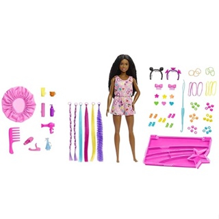 Boneca Barbie Profissões Cabeleireira Salão Hair Style Cabelo Roxo Secador  Escova GTW36 Mattel