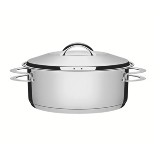 Panela Caçarola Rasa em Aço Inox Linha Solar Fundo Triplo 20 cm Ø 2,9L PIT6 - Tramontina 62503200