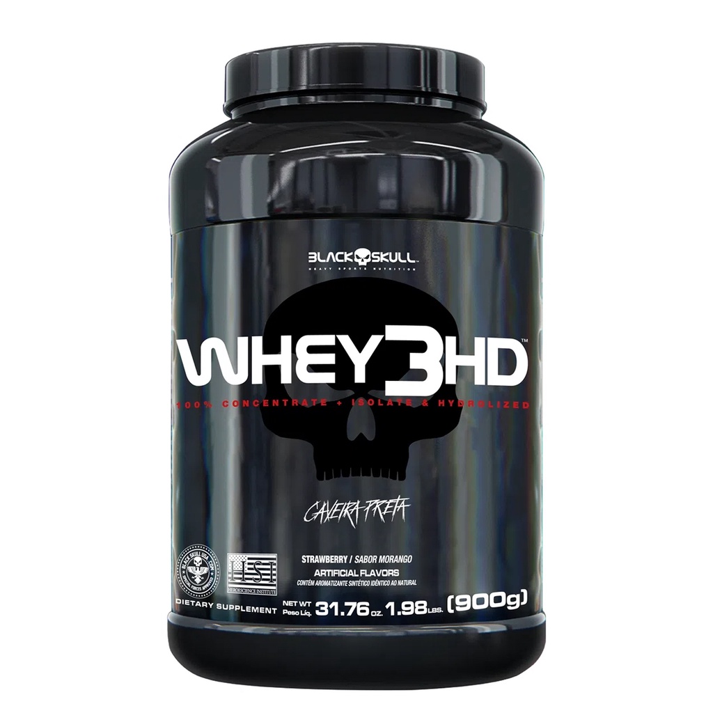 Whey 3HD 900g Pote – Black Skull