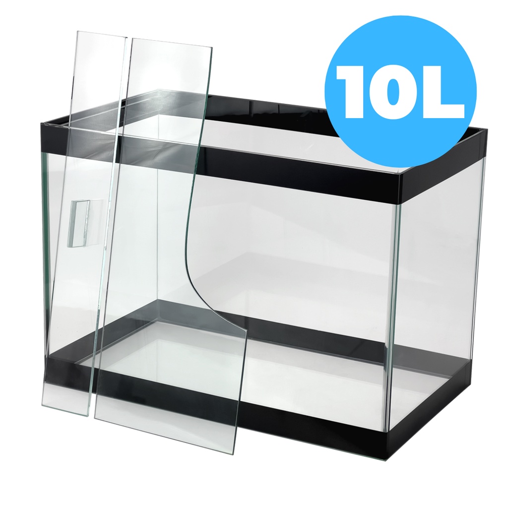 Aquário 10 Litros Para Peixes Ornamentais de água doce ou salgada, Beta, Terrário, aquarismo, decoração 25x20x20cm 4mm de Vidro