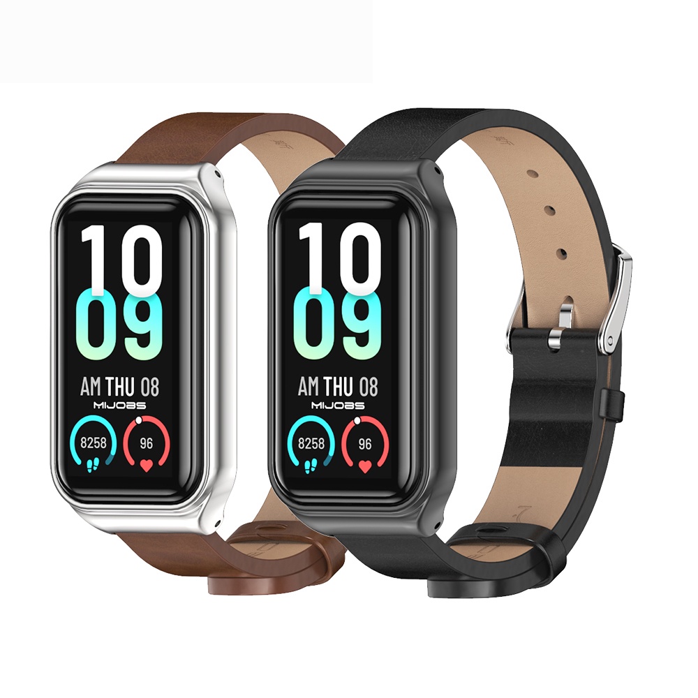 Pulseira Para Banda Amazfit Band 7 De Couro Versão Global
