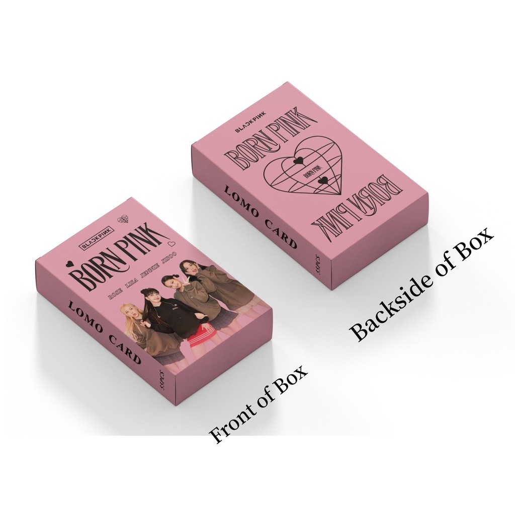 55pcs/Caixa BLACKPINK Cartões Fotográficos Nascidos Pink World