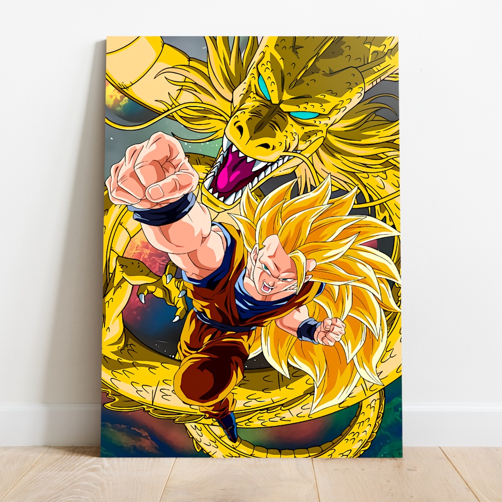 Placa Decorativa Goku Super Saiyajin Wallpaper Dragon Ball Anime 20X30 -  Artesanal - Placa Decorativa - Magazine Luiza