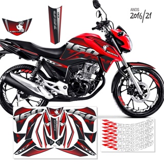 Kit De Adesivos Personalizados Moto Honda Cg 160cc Fan 16/21