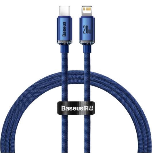 Cabo Usb Tipo C Lightning Baseus Turbo 20w 2 Metros blindado | Shopee ...
