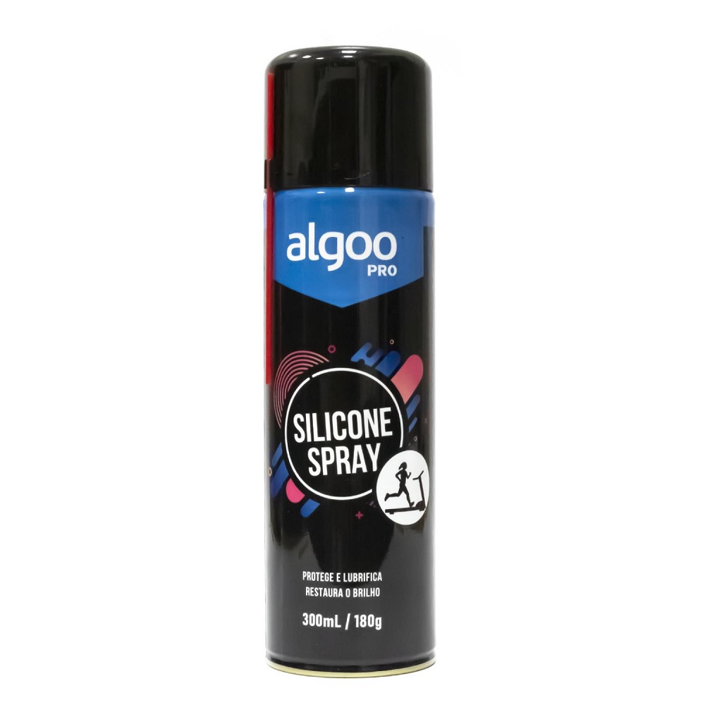 Lubrificante Algoo Silicone Spray Esteira e Spinning 300ml