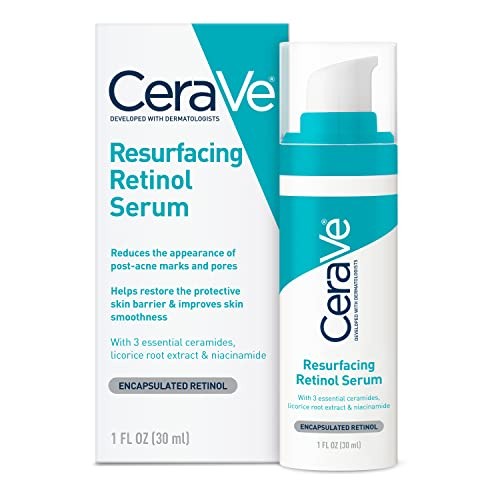 CeraVe Retinol Serum Melhora As Marcas De Acne Desaparece Linhas Finas Minimiza O Refino De Poros , Reforma , Soro Hidratante Para Brilhante Facial
