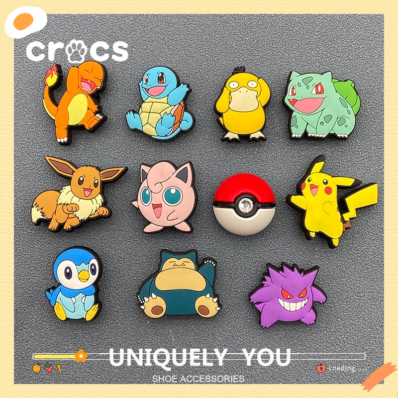 jibbitz crocs charms POKEMON Series botton Cartoon Shoes Flower Acessórios Buckle poke Ball Para