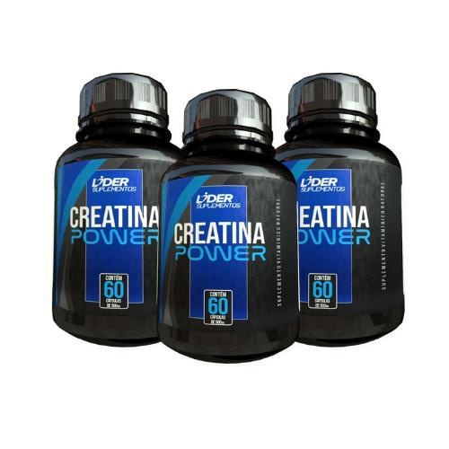 Creatina Power - 60 Cápsulas De 500Mg Kit Com 3 Potes | Shopee Brasil