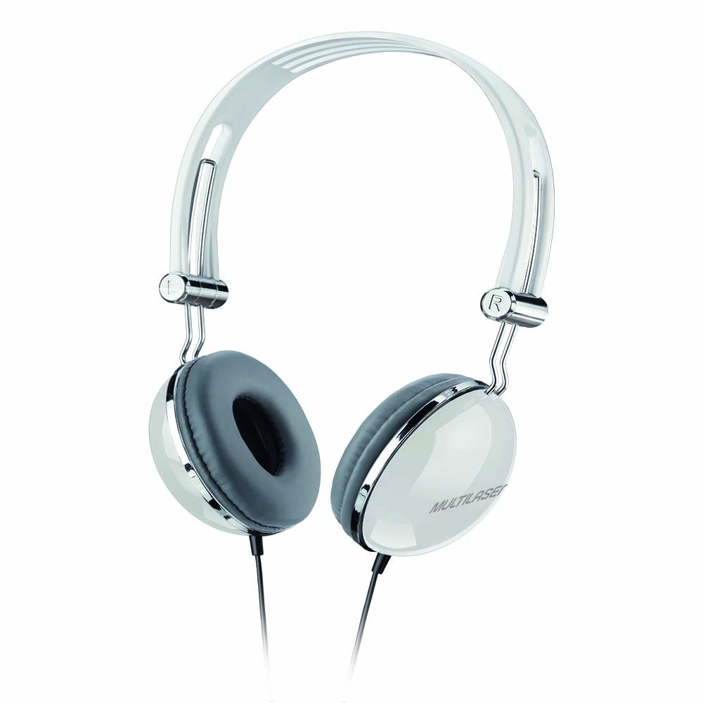 Fone De Ouvido Headphone Vibe Design Retro P2 Branco Multilaser – PH054