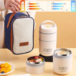 Lancheira isolada de aço inoxidável 304 portátil com copo de sopa selado para adultos