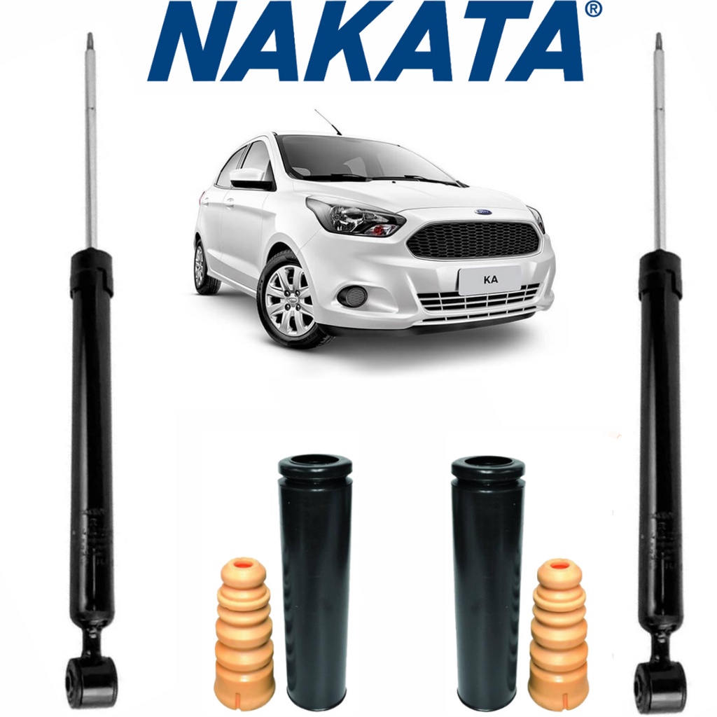Par Amortecedor Traseiro Nakata + Kit Ford Ka 2015 2016 2017 | Shopee ...