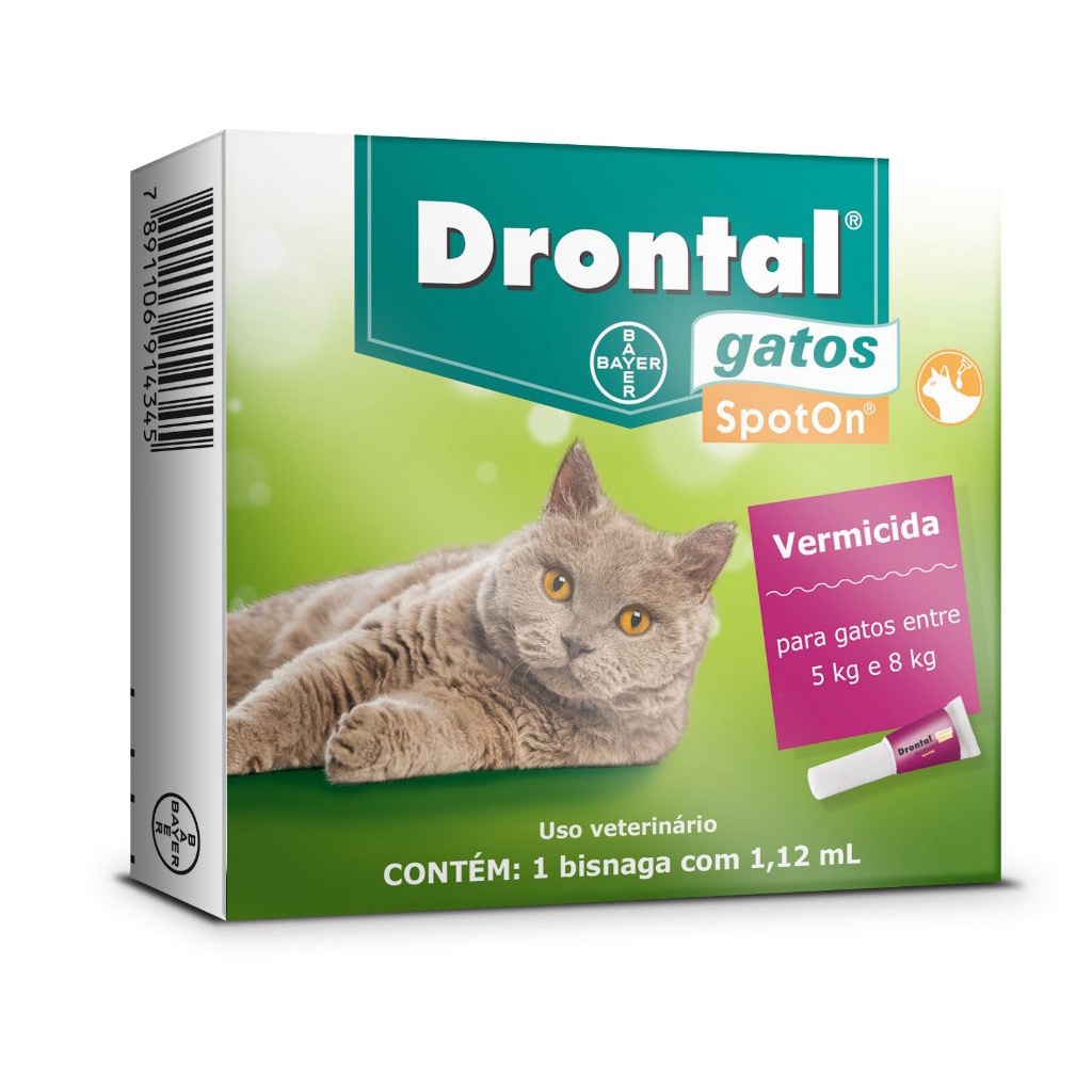 Drontal Spot On 1,12ml para Gatos 5 a 8Kg Shopee Brasil