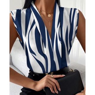 Compra online de Moda estampa feminina blusas casual lapela camisa elegante  blusa de escritório slim