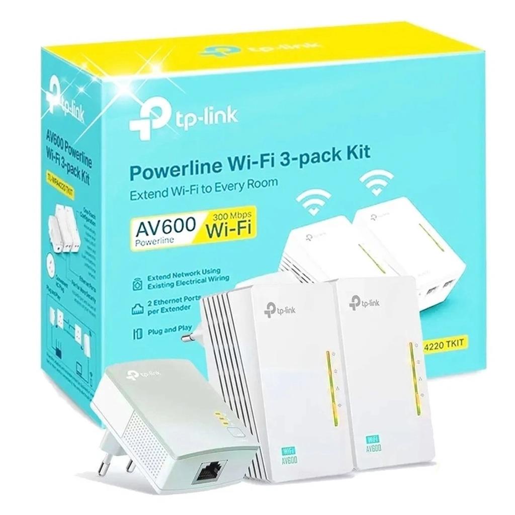 Lot De 2 Adaptateurs CPL TP-Link AV600 Kit TL-WPA4225 / TL-WPA4220 Avec Wifi