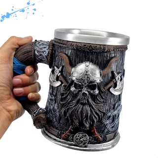 Caneca Chopp Cerveja Viking Bárbaro Medieval 500 ML