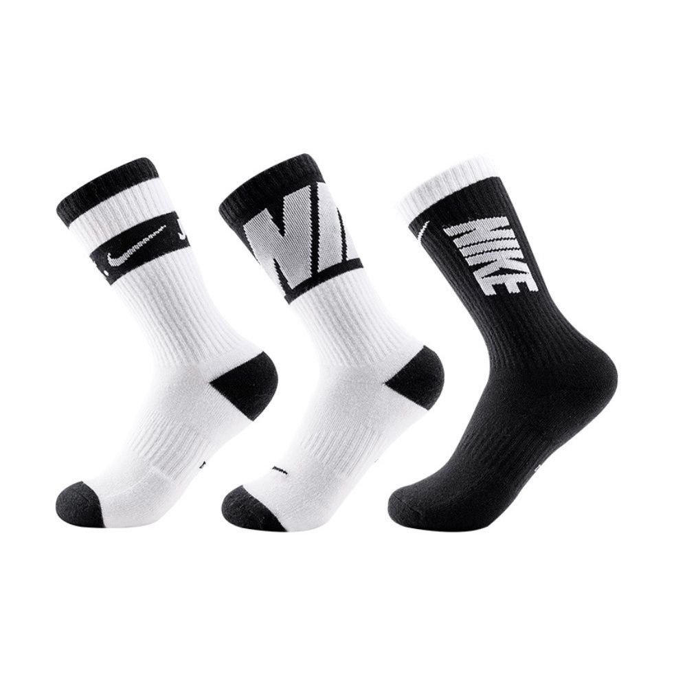 Meias Esportivas De Moda De Rua De Tubo Alto Algodão Casual Homem