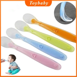 Colher Macia De silicone Para Bebês Treinamento Alimentação Do Bebê Segurança A Cabeça