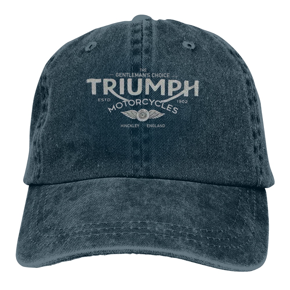 Boné À Prova De Poeira Estilo Coreano Lucky Brand Triumph Motorcycles  Street Fashions Gentlemans Choice Biker Washed Adjustable Cap Halloween  Gift - Escorrega o Preço