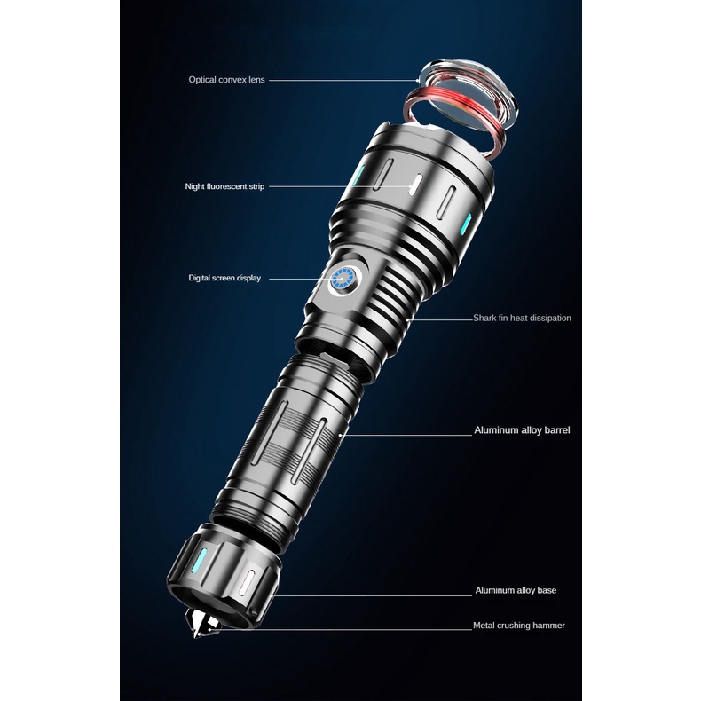 Lanterna Super Laser De Titânio-Poderosa De Longo Alcance De 5 Km