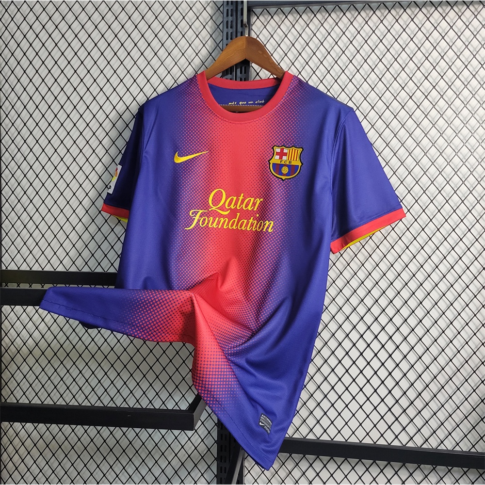 Camisa De Futebol 12-13 Retro Do Barcelona Home MESSI Clássico Camiseta 2012 2013