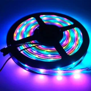 Fita Led 2811 Rgb Digital + De 300 Efeitos 5m Prova D'Água C/ Controle