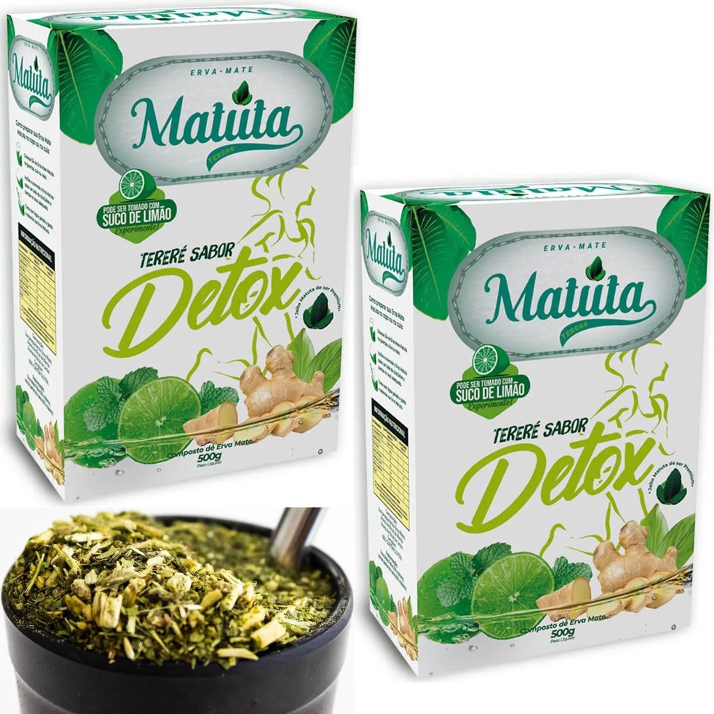 Erva Mate Tereré Detox Matuta 500g cada Kit 2 Unidades | Shopee Brasil